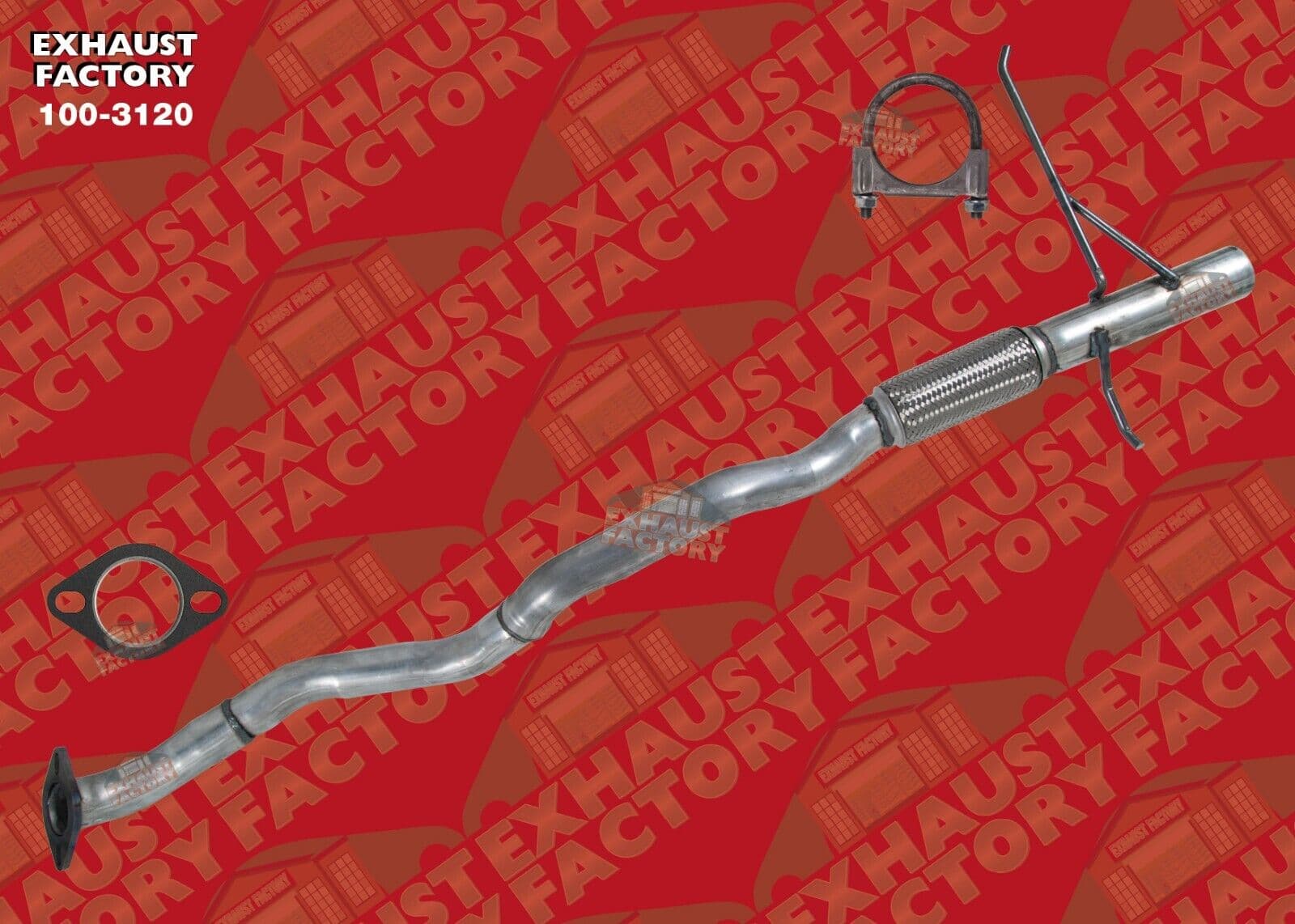 2014-2017 Jeep Cherokee 2.4L Engine, Front Exhaust Flex Pipe 100-3120