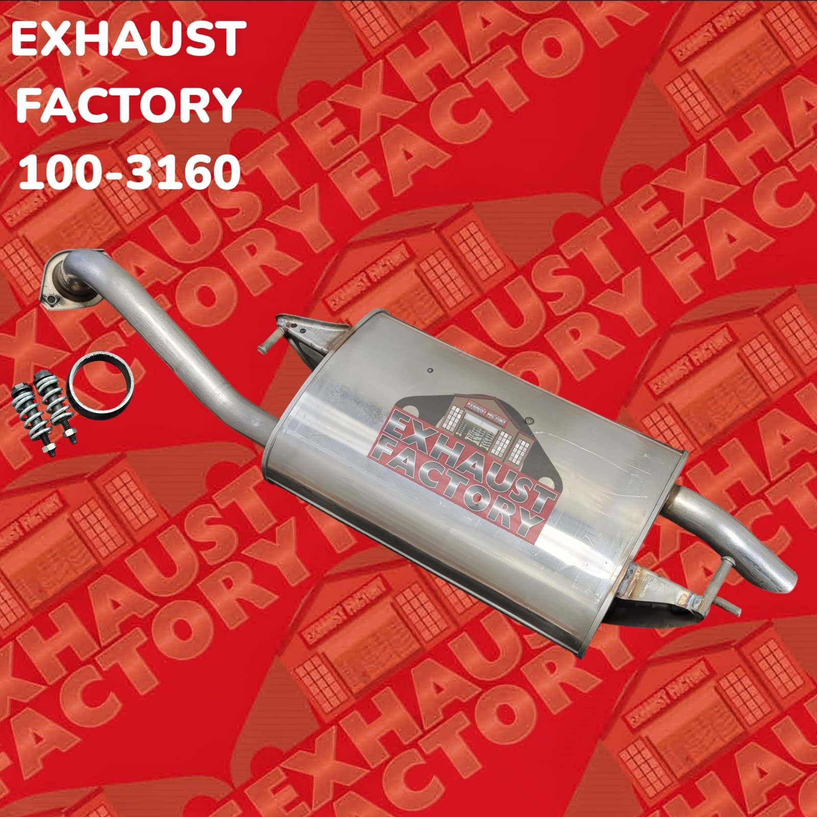 2009-2013 Toyota Corolla 1.8L Engine, Stainless Steel Muffler Assembly 100-3160