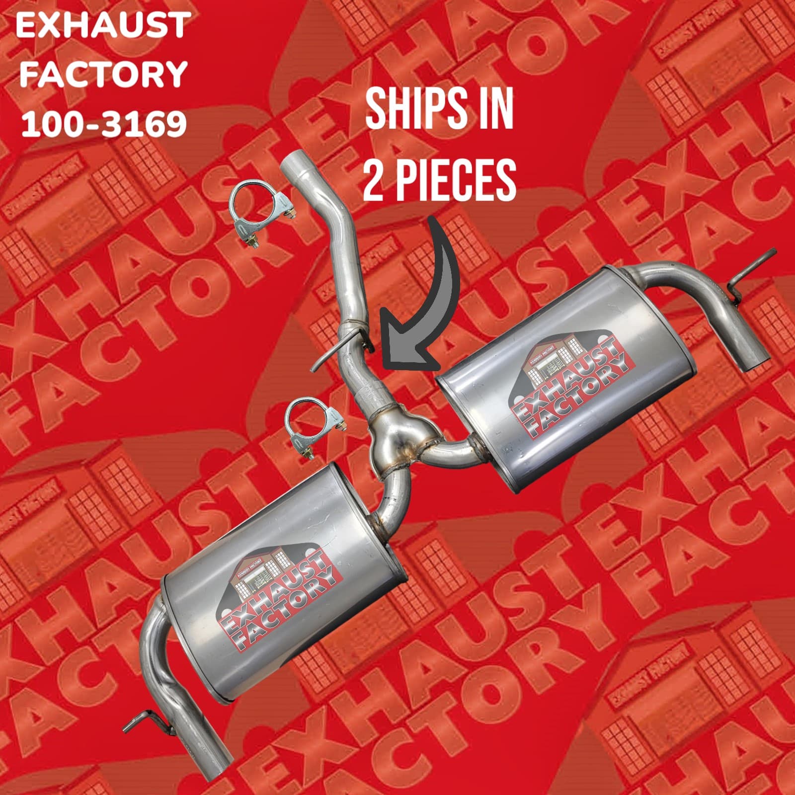 2012-2014 Ford Edge 2.0L Engine, Muffler Assembly 100-3169