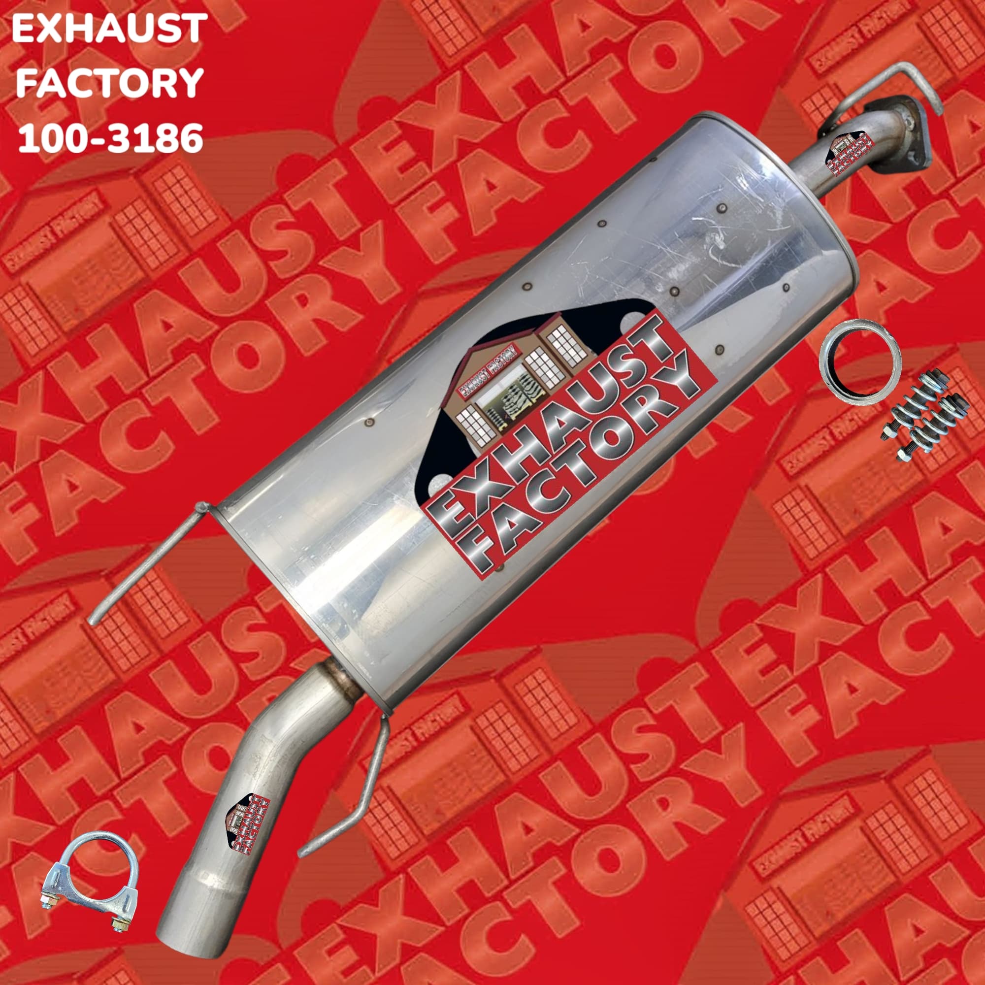 2006-2012 Toyota Rav4 3.5L Engine, Stainless Steel Muffler Assembly 100-3186