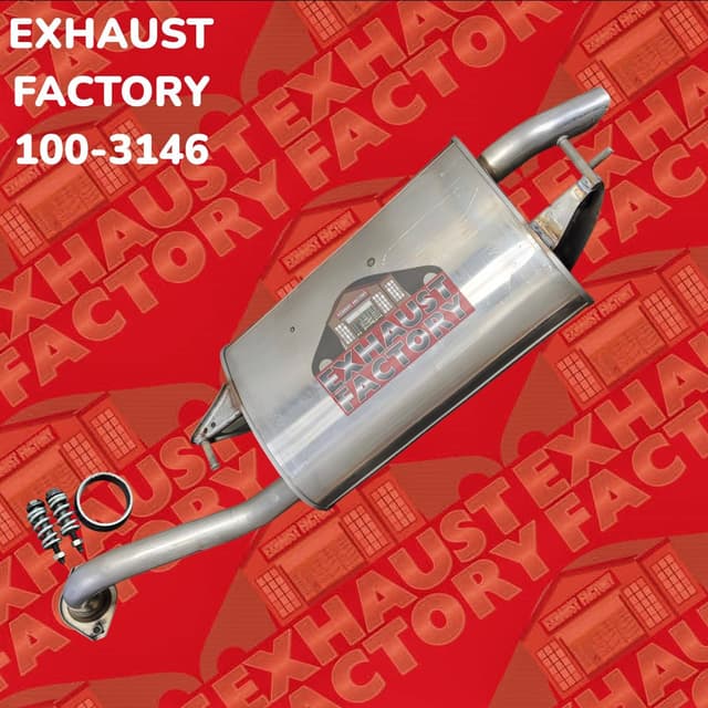 2003-2004 Toyota Corolla 1.8L Engine, Stainless Steel Muffler Assembly 100-3146