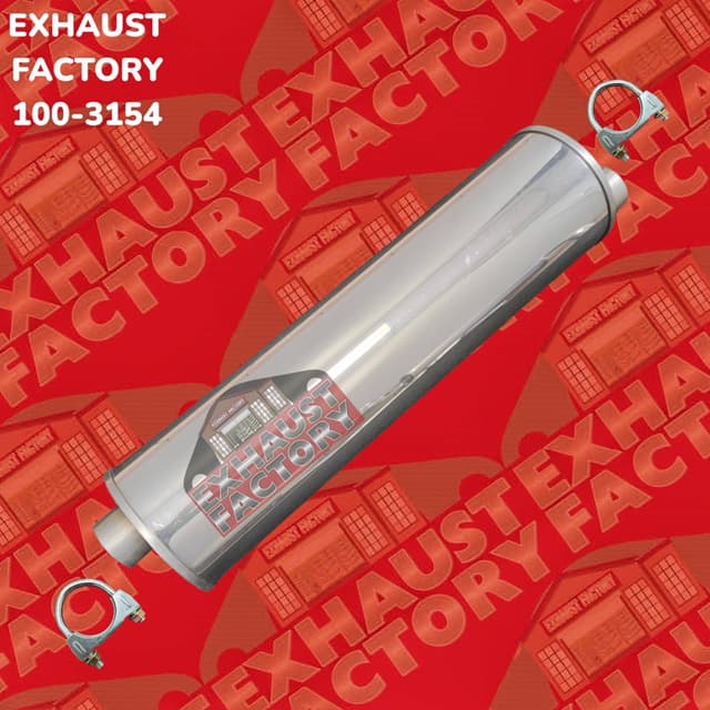 1997-2002 Ford E-250 Econoline 4.2L Engine, Stainless Steel Muffler Assembly 100-3154-192