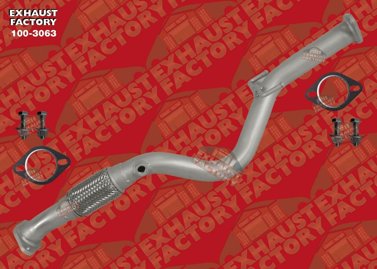 2006-2011 Kia Rio 1.6L Engine, Front Exhaust Flex Pipe 100-3063-47