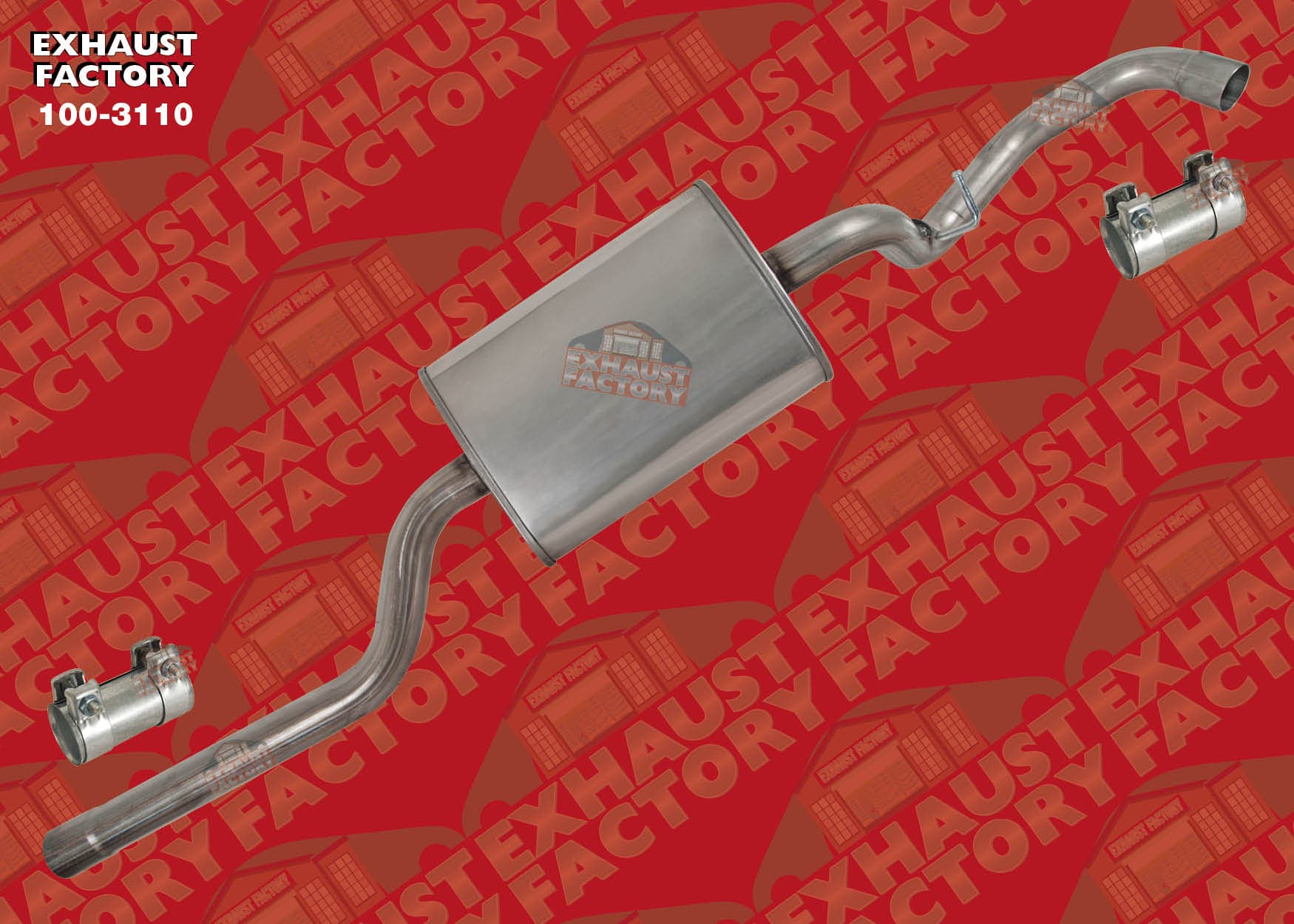 2017-2019 Ford Escape 1.5L Engine, Stainless Steel Resonator Pipe Assembly 100-3110