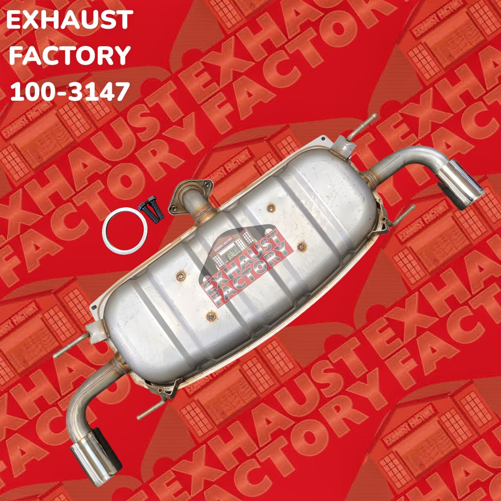 2013-2016 Mazda CX-5 2.0L Engine, Stainless Steel Muffler Assembly 100-3147