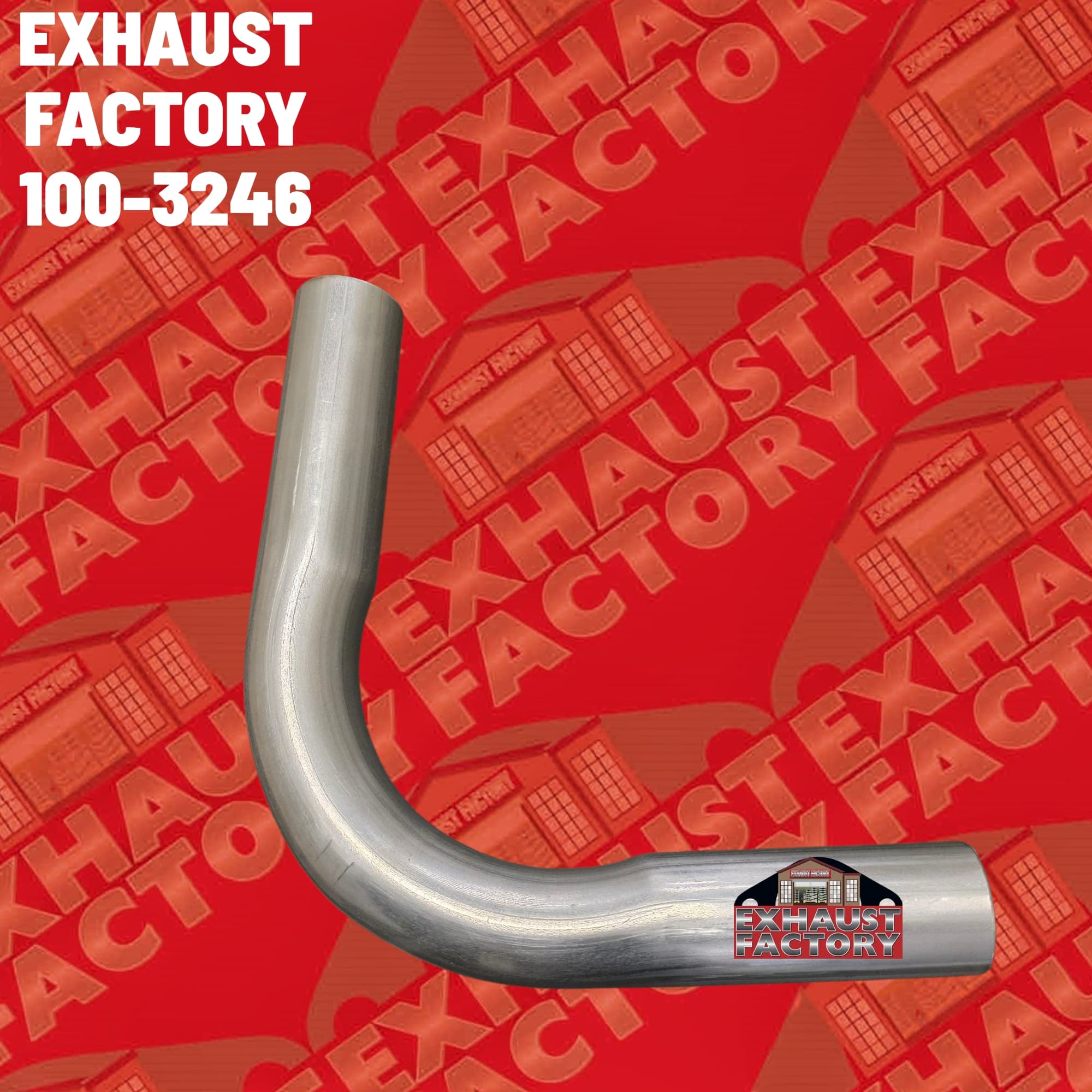 90 Degree Bend Performance Exhaust Pipe 2.25 Inch (2.25") 409 Stainless Steel 100-3246