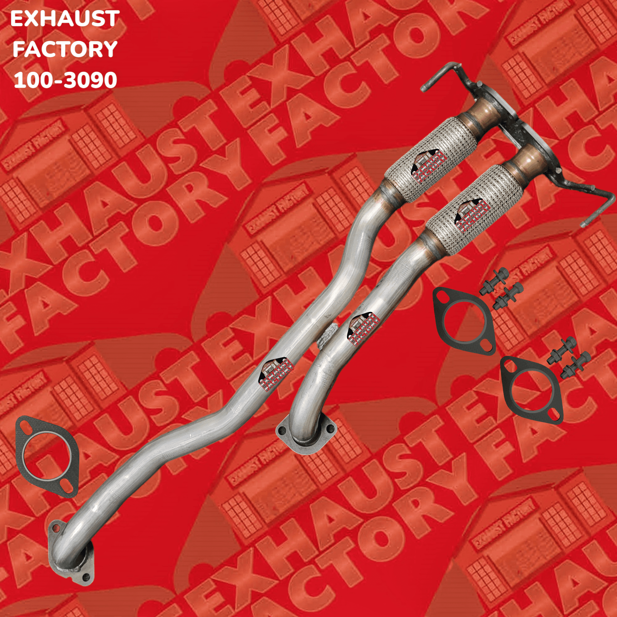 2011-2015 Lincoln MKX 3.7L Engine, Stainless Steel Front Exhaust Flex Pipe 100-3090-101