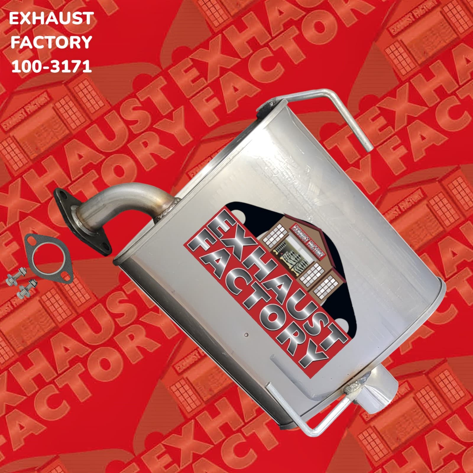 2008-2011 Subaru Impreza 2.5L Engine, Stainless Steel Rear Muffler Assembly 100-3171-247