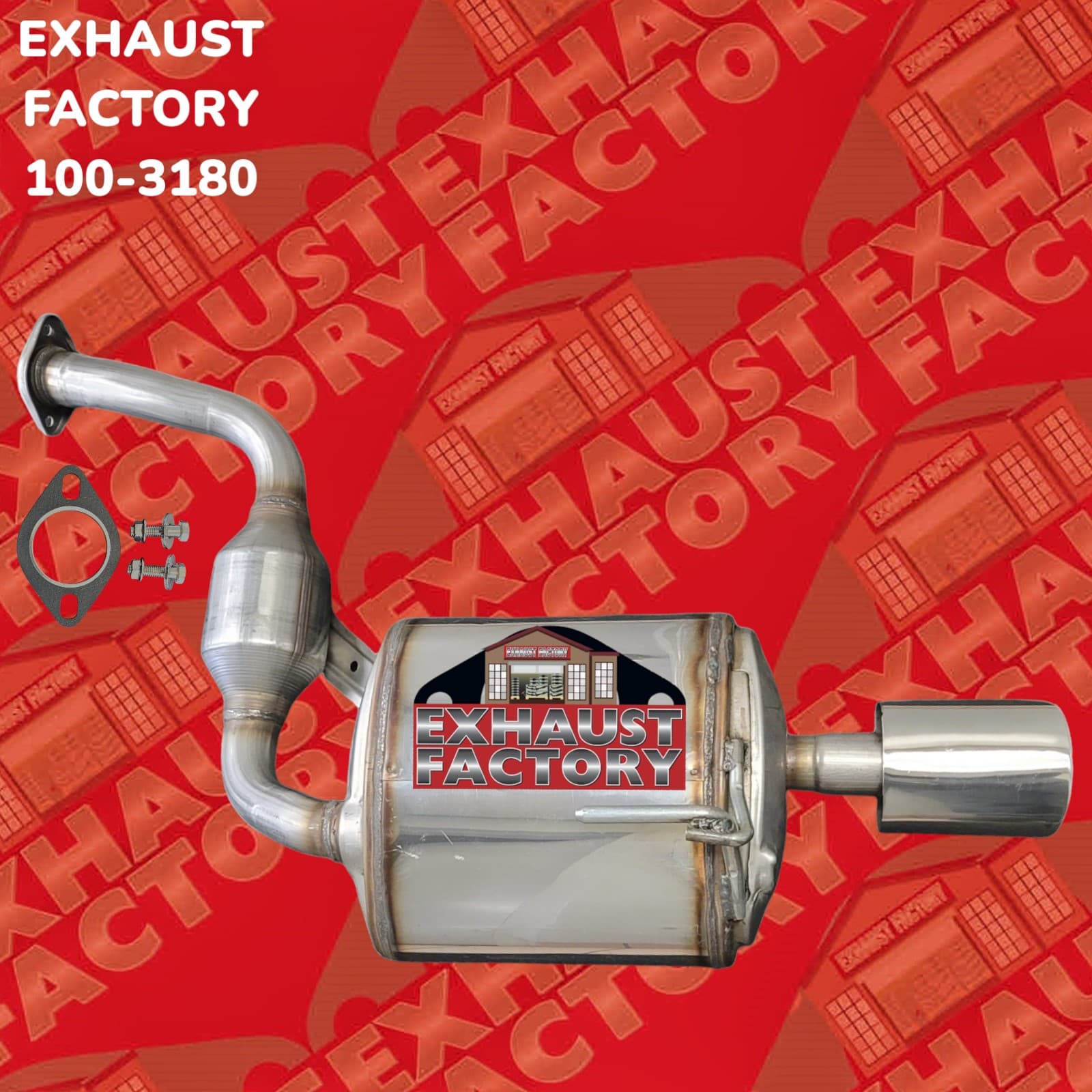 2009-2019 Nissan Maxima 3.5L Engine, Stainless Steel Rear Muffler Assembly 100-3180