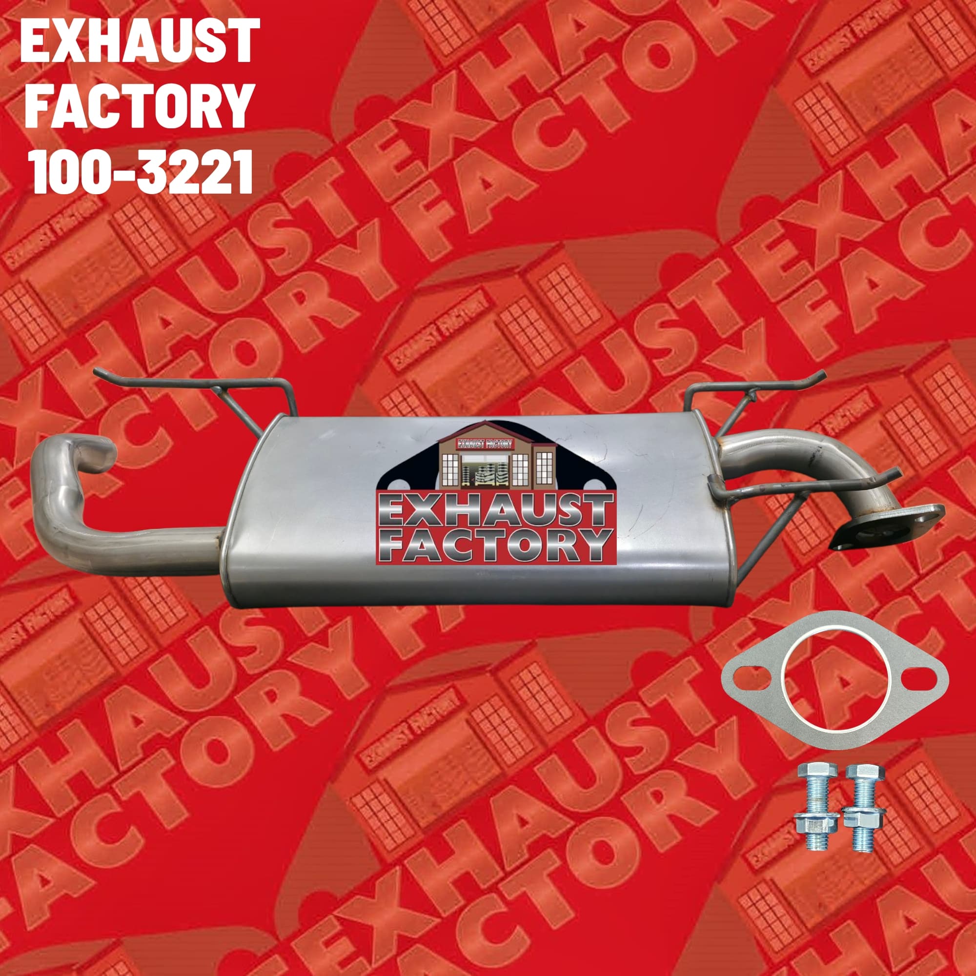 2018-2019 Subaru Crosstrek 2.0L   Engine, Stainless Steel Rear Muffler Assembly 100-3221