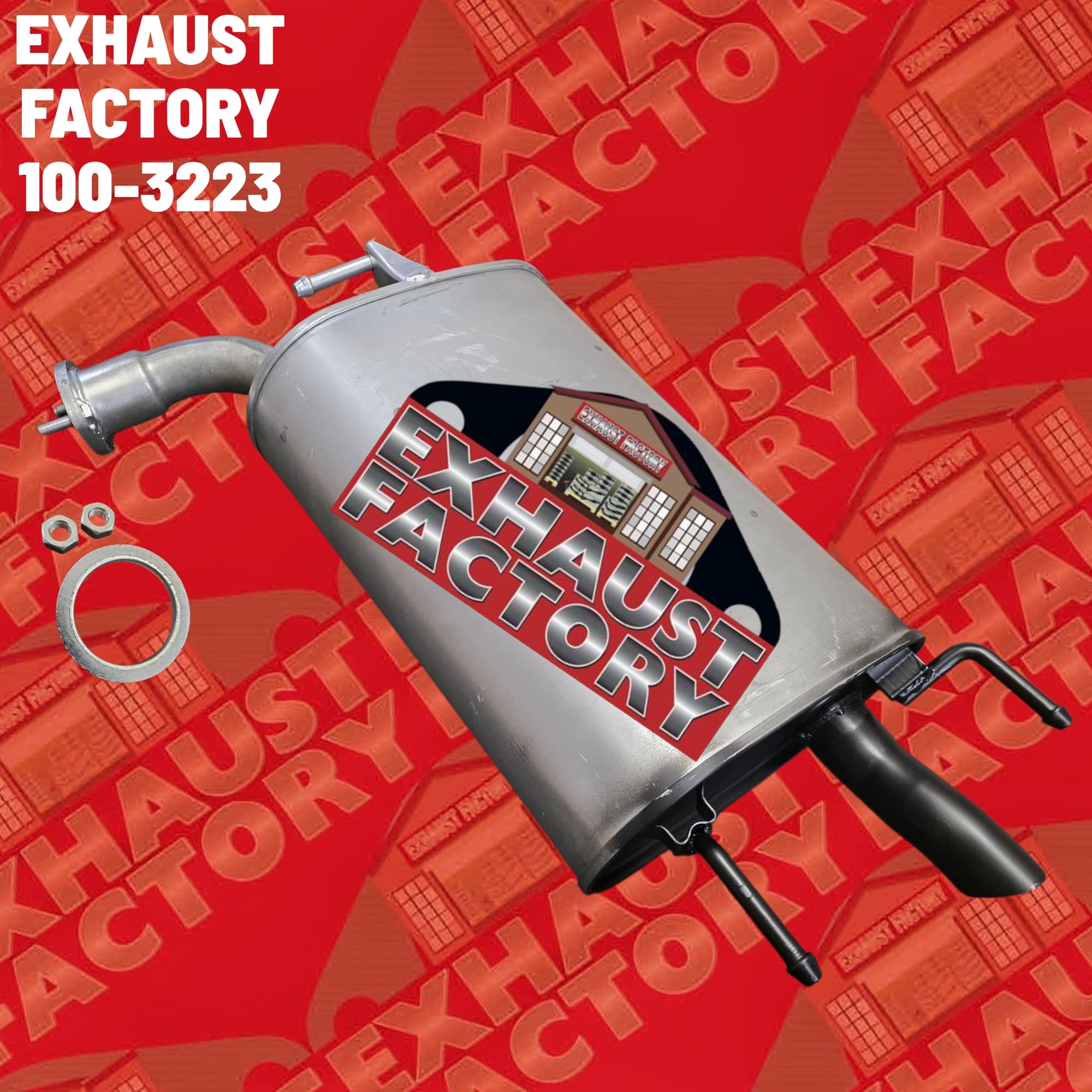 2010-2011 Toyota Camry 2.5L Engine, Stainless Steel Rear Muffler Assembly 100-3223