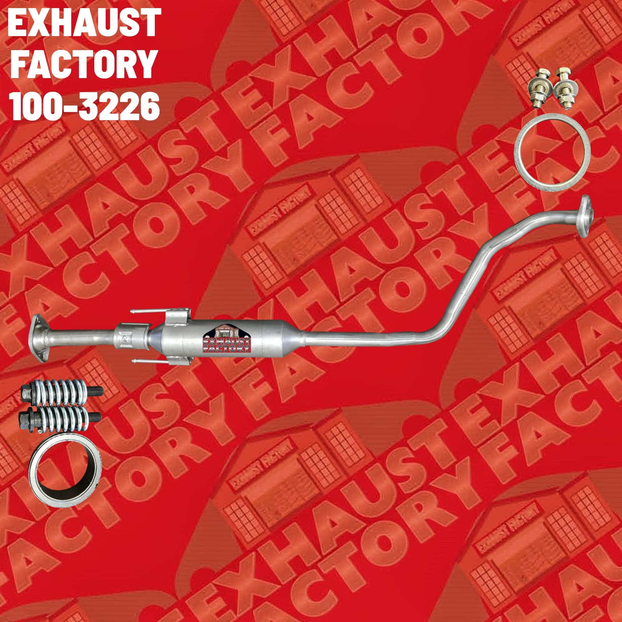 2014-2019 Nissan Versa Note 1.6L Engine, Stainless Steel Mid Resonator Pipe Assembly 100-3226