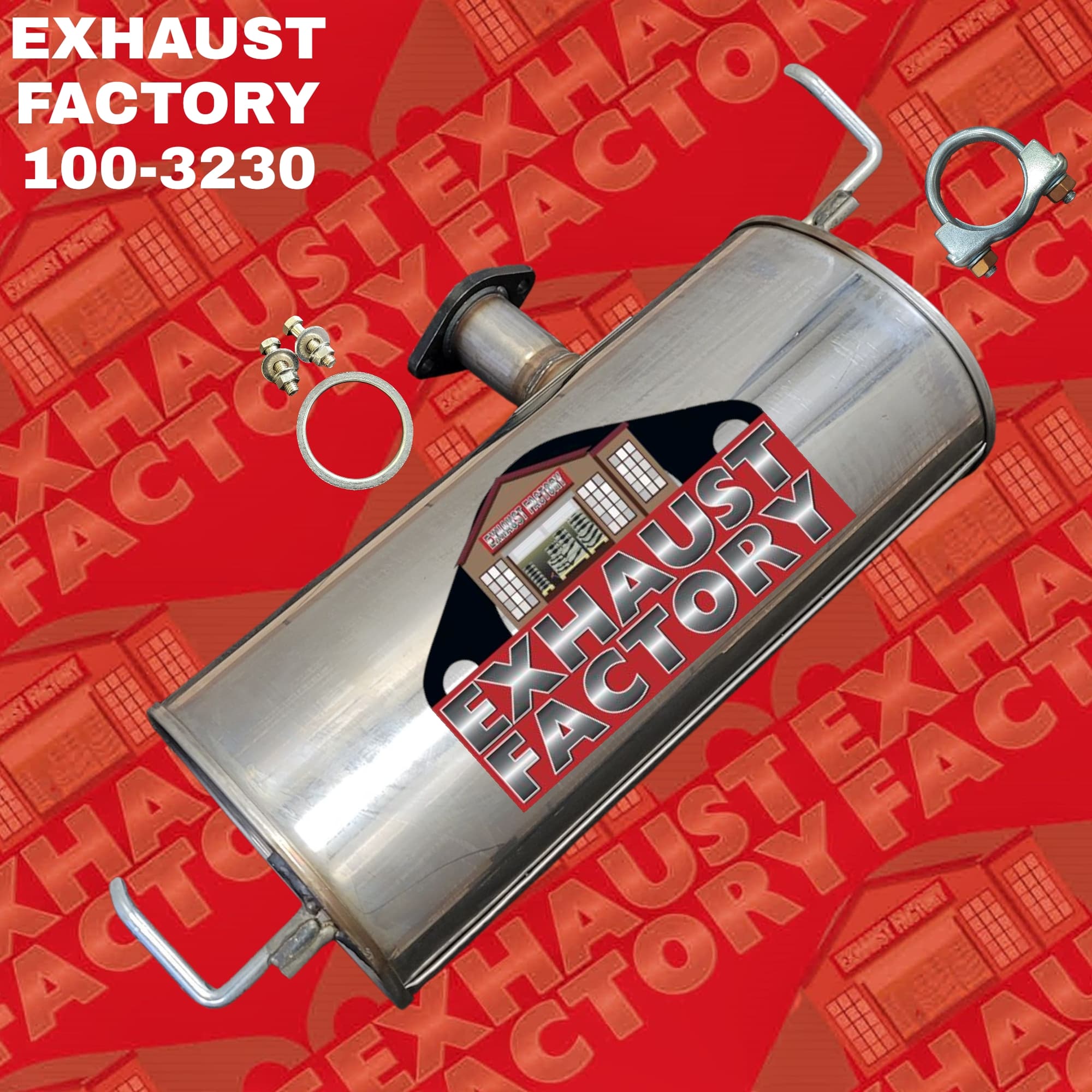 2004-2016 Toyota  Sienna 3.5L  Engine, Stainless Steel Rear Muffler Assembly 100-3230