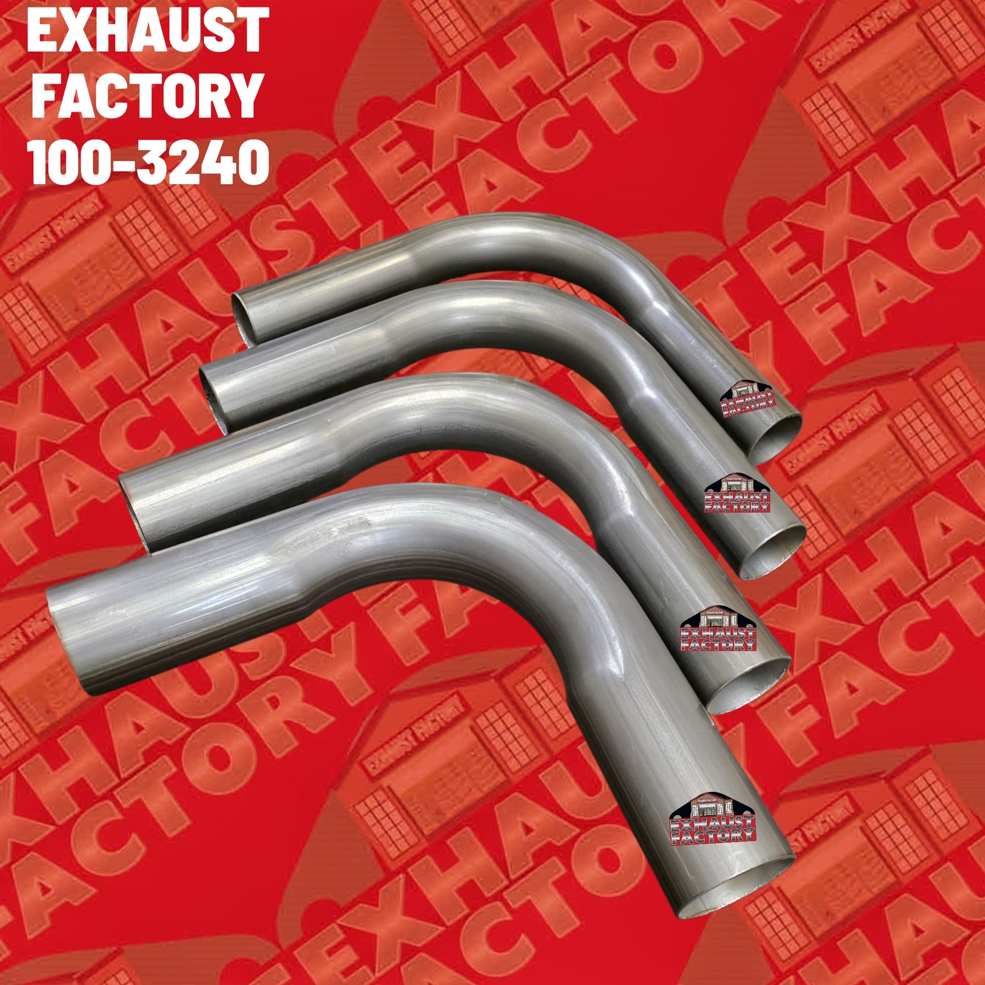 90 Degree Bend Performance Exhaust Pipe 2" , 2.25" , 2.5" & 3" 409 SS 100-3240